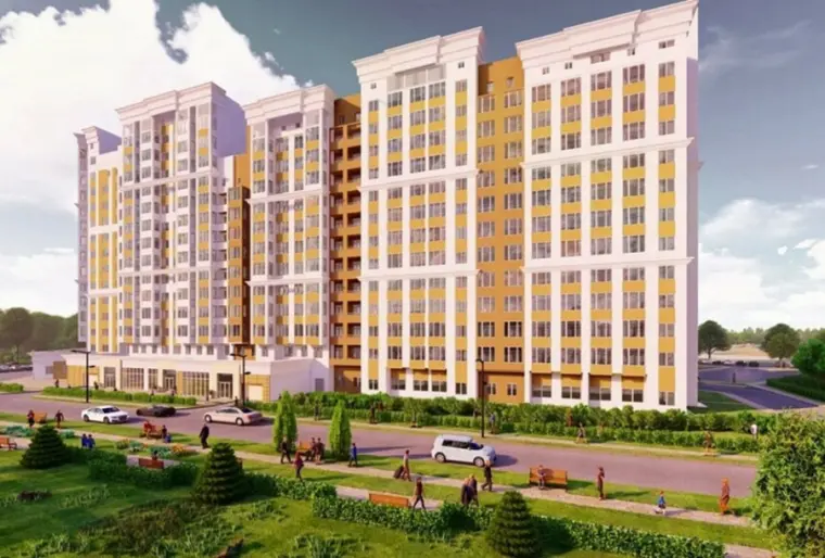 Двор и паркинг в ЖК «Зеленодар»